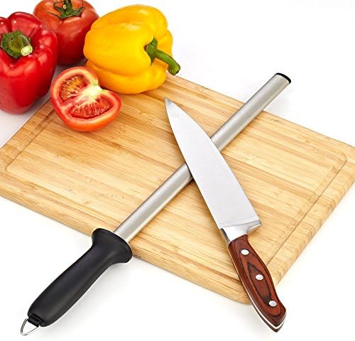 Aşçılar Standart Elmas Çubuk Bıçak Bileme Çelik, 12-İnch / 30 cm