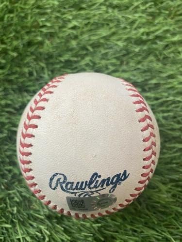 Juan Soto Washington Nationals Oyunu Kullanılmış Beyzbol RBI Single'ı 372. Kariyer Vuruşu - MLB Oyunu Kullanılmış