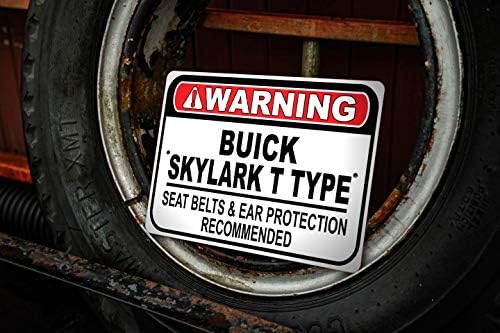 Buick Skylark T Tipi Emniyet Kemeri Önerilen Hızlı Araba İşareti, Metal Garaj İşareti, Duvar Dekoru, GM Araba İşareti-10x14