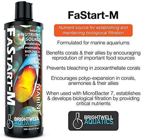 Brightwell Aquatics FaStart-M Deniz Akvaryumları için Dengeli Besin Kaynağı, 20-L