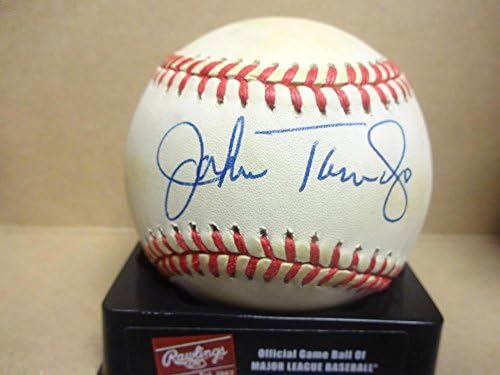 John Tamargo Cardinals / astros, coa İmzalı Beyzbol Toplarıyla N. l. Beyzbol İmzaladı