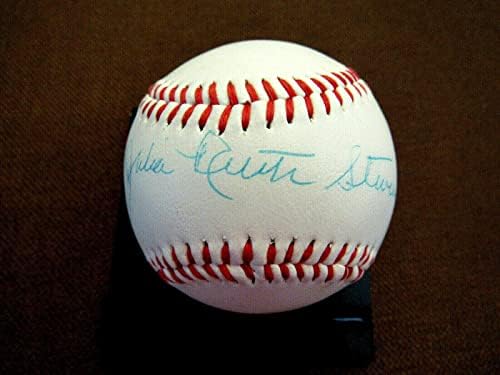 Julia Ruth Stevens Babe Ruth'un Kızı Otomatik 100. Babe Ruth Beyzbol Jsa İmzalı Beyzbol Topları İmzaladı