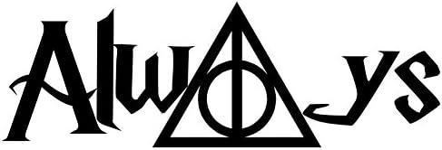 HP Her Zaman Severus Snape 6 Vinil yapışkan Araba Çıkartması (6 Siyah)