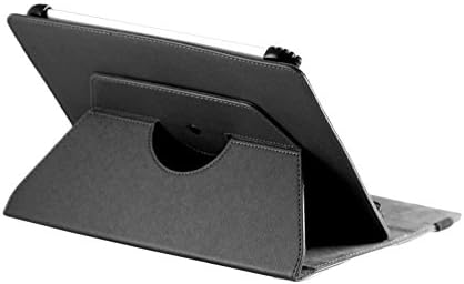 Navitech Siyah Suni Deri sert çanta Kapak ile 360 Dönme Standı ile Uyumlu acer iconia tablet A110 (Jöle Fasulye /
