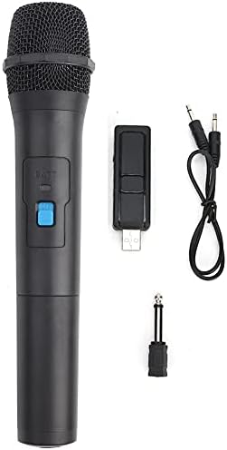 VHF Kablosuz Mikrofon, Siyah ABS Plastik Profesyonel Evrensel El Kablosuz Mikrofon Sistemi Şarkı Karaoke Konuşma Düğün