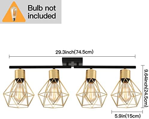 SEEBLEN Modern 4 ışık parça aydınlatma kiti, altın gömme montaj duvar / tavan Spot ışıkları fikstür, yönlü tavan ışık