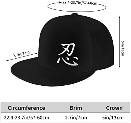 Dayanıklı Japon Şapka Düz Fatura Beyzbol şapkaları Siyah Şık hip hop şapka Erkekler Kadınlar için