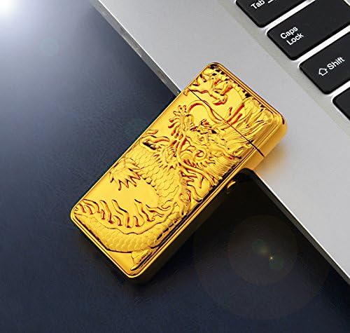 Yeni Stil Akıllı Metal Su Geçirmez Elektronik Tek Ark USB Çakmak-Gazsız Alevsiz HQ