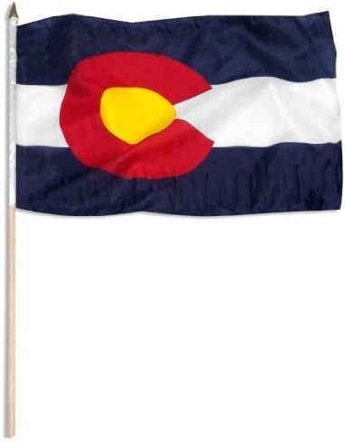ABD Bayrağı Mağazası Colorado Bayrağı, 12 x 18 inç