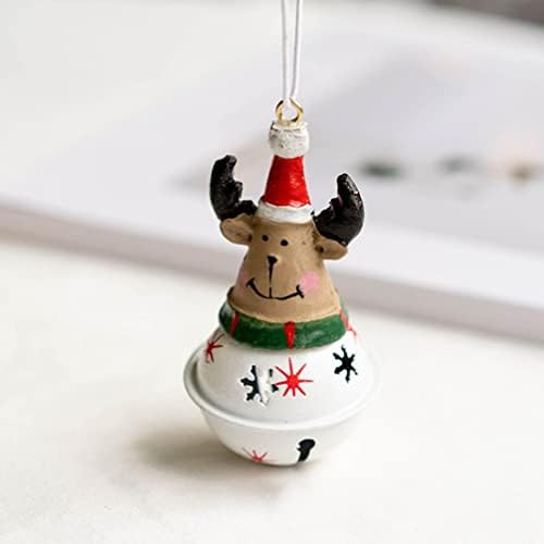 BESTOYARD 3 pcs Noel Jingle Bell Süsler Noel Ağacı Bells Kolye Santa Ren Geyiği Kardan Adam Noel ağaç dekor Pencere