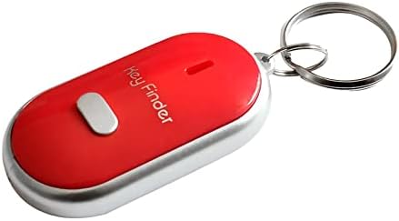ıOPQO Mini Anahtar Bulucu Anti Kayıp Kablosuz ItemTracker Algılama Aralığı 8 10 Düdük Ses Kontrolü Alarm LED (Kırmızı,