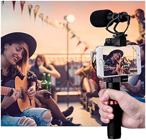 CVM - VM10 II Video mikrofon yönlü av tüfeği Kamera MİKROFON Smartphone Mikro Smartphone Kayıt (Renk: C)